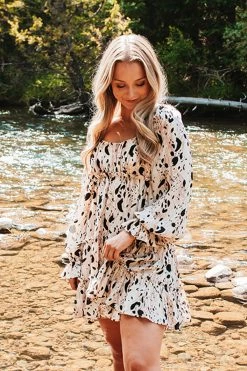 BuddyLove Doris Tiered Mini Dress - Madagascar