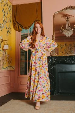 BuddyLove Eden Long Sleeve Maxi Dress - Free Love -US Skirt Sales Store EdenFreeLove42