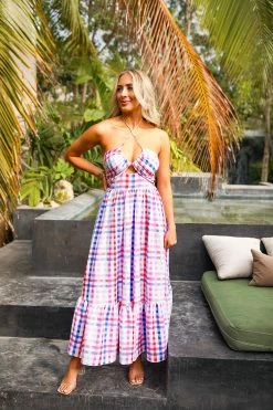 BuddyLove Gerty Halter Top Midi Dress - Catalina