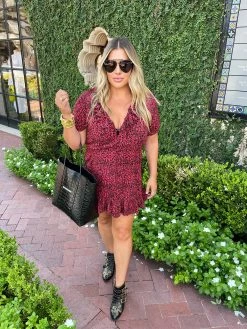 BuddyLove Trixy Ruffled Mini Dress - Heat -US Skirt Sales Store GraysonrixyHeat