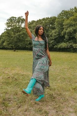 BuddyLove Hattie Smocked Maxi Dress - Sycamore