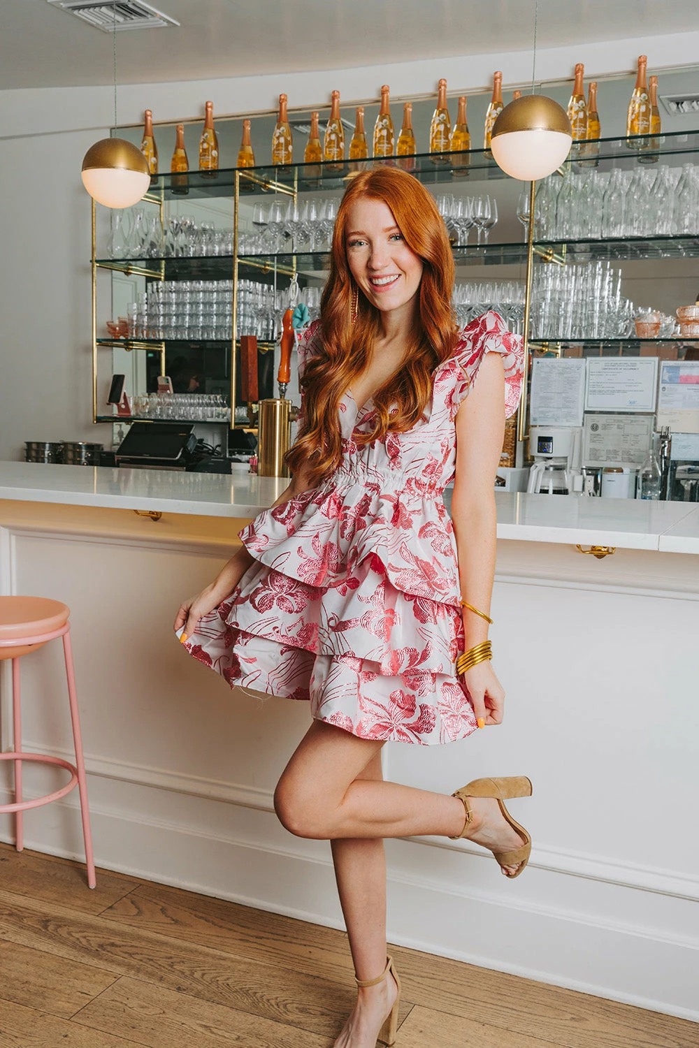 BuddyLove Hudson Elastic Waist Mini Dress - Rose 4 BuddyLove Hudson Elastic Waist Mini Dress - Rose - Image 2