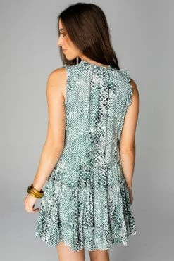 BuddyLove Sage Tie Waist Mini Dress - Stone -US Skirt Sales Store IMG 0059 2