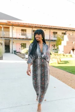 BuddyLove Jude Long Sleeve Maxi Dress - Slinky