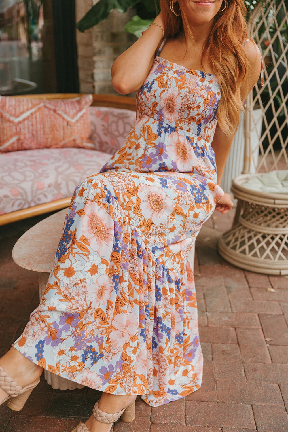 BuddyLove Kendra Tie Shoulder Maxi Dress - Hippie Hollow 4 BuddyLove Kendra Tie Shoulder Maxi Dress - Hippie Hollow - Image 2