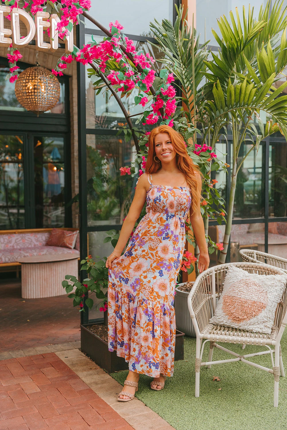 BuddyLove Kendra Tie Shoulder Maxi Dress - Hippie Hollow 3 BuddyLove Kendra Tie Shoulder Maxi Dress - Hippie Hollow