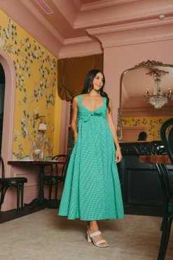 BuddyLove Kenny Smocked Back Maxi Dress - St. Patty