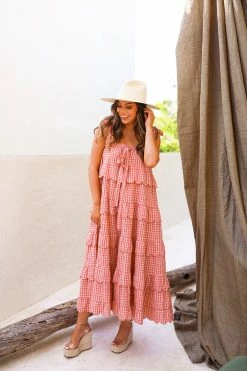 BuddyLove Landon Tie-Shoulder Maxi Dress - Jazzy