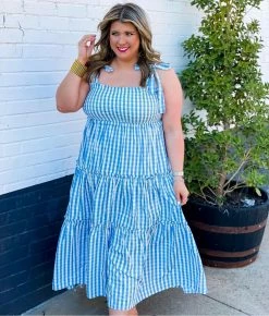 BuddyLove Merrick Tie-Shoulder Maxi Dress - Blue -US Skirt Sales Store Lauren.shamblinMerrickblue