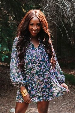 BuddyLove Leah Button Up Short Dress - Daisy