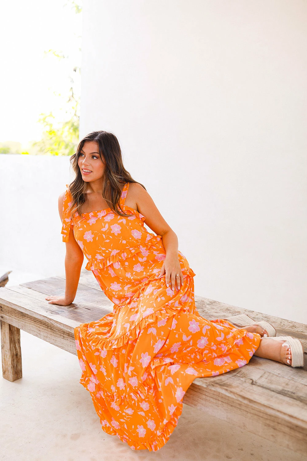 BuddyLove Libby Tie-Shoulder Maxi Dress - Pushpop 4 BuddyLove Libby Tie-Shoulder Maxi Dress - Pushpop - Image 2