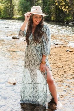 BuddyLove Mabel Maxi Dress - Crocodile