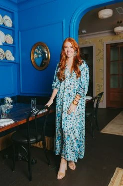 BuddyLove Pamela Caftan Maxi Dress - Santorini