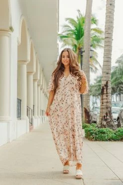 BuddyLove Pamela Caftan Maxi Dress - Shell