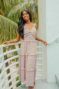 BuddyLove Percy Smocked Maxi Dress - Buttercup