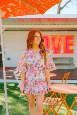 BuddyLove Pollyanna Elastic Waist Mini Dress - Estate