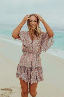 BuddyLove Pollyanna Elastic Waist Mini Dress - Field