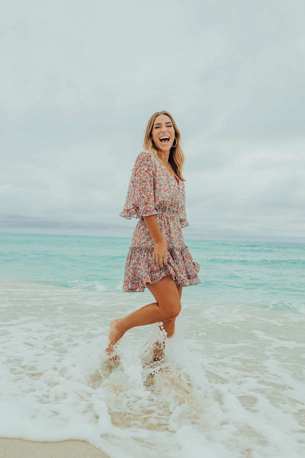 BuddyLove Pollyanna Elastic Waist Mini Dress - Field 4 BuddyLove Pollyanna Elastic Waist Mini Dress - Field - Image 2