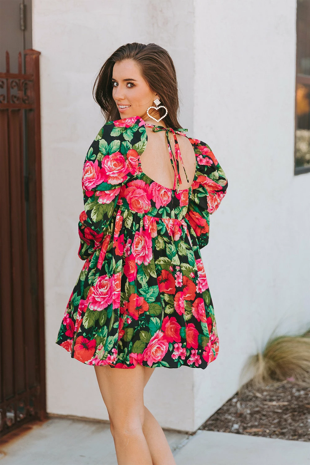 BuddyLove Stassie Puff Sleeve Babydoll Dress - Rosa 4 BuddyLove Stassie Puff Sleeve Babydoll Dress - Rosa - Image 2