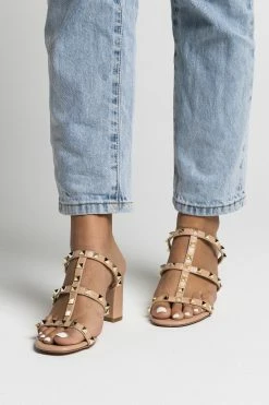 EXE Carol Studded Heel - Nude