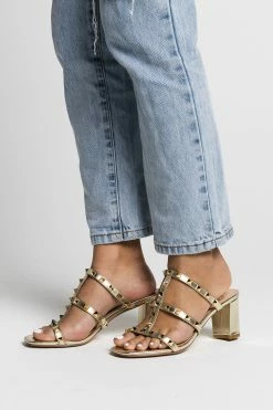 EXE Carol Studded Heel - Gold