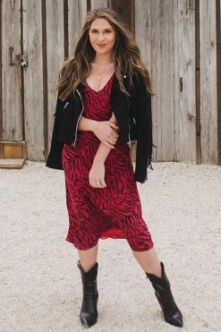 BuddyLove Tiff Midi Slip Dress - Tigers Blood