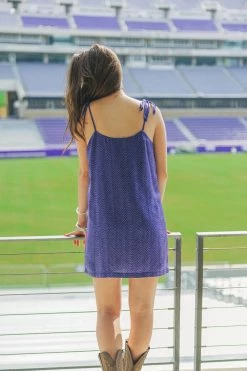 BuddyLove Tobin Tie Shoulder Mini Dress - Horned Frog 15 BuddyLove Tobin Tie Shoulder Mini Dress - Horned Frog -US Skirt Sales Store TobinHornedFrog