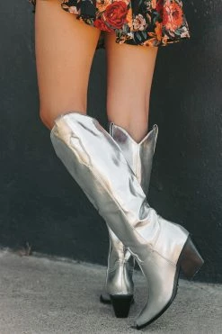 Ulise Tall Boots - Silver -US Skirt Sales Store UliseBootsSilver6