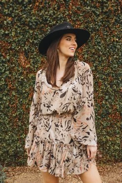 BuddyLove Zozo Elastic Waist Mini Dress - Cat Scratch -US Skirt Sales Store ZozoCatScratch