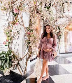 BuddyLove Grace Long Sleeve Short Dress - Forget Me Not -US Skirt Sales Store aglamlifestyle