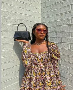 BuddyLove Stassie Puff Sleeve Babydoll Dress - Tanglewood 26 BuddyLove Stassie Puff Sleeve Babydoll Dress - Tanglewood -US Skirt Sales Store allthingstriplea