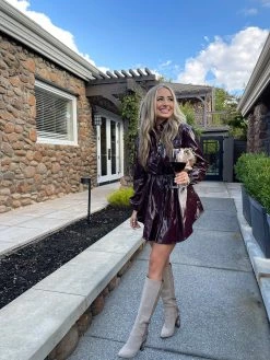 BuddyLove Ariella Button Up Mini Dress - Ruby 15 BuddyLove Ariella Button Up Mini Dress - Ruby -US Skirt Sales Store buddyloveskenzie