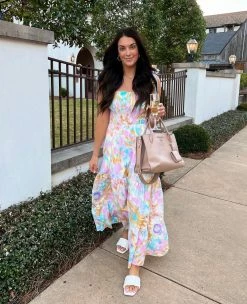 BuddyLove Stephanie Tie Shoulder Maxi Dress - Daffodil -US Skirt Sales Store carlylethorntonstephaniedaffodil