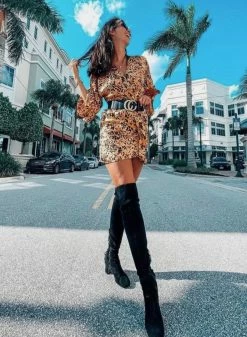 BuddyLove Gabriella Cocktail Dress - Tortoiseshell -US Skirt Sales Store fashionablynoble