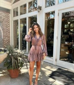 BuddyLove Grace Long Sleeve Short Dress - Forget Me Not -US Skirt Sales Store gianathomas 69c57b09 3f28 4332 b92d f4da42194c85