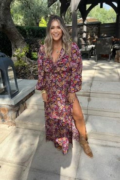 BuddyLove Desirae Long Sleeve Maxi Dress - Forbidden -US Skirt Sales Store gray 4