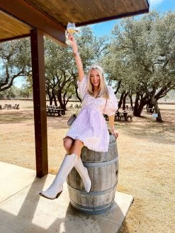 BuddyLove Poppy Puff Sleeve Mini Dress - Pinkie -US Skirt Sales Store janellepaigebrandompoppypinkie