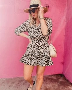 BuddyLove Bronx Elastic Waist Mini Dress - Speckled -US Skirt Sales Store kelsslayt