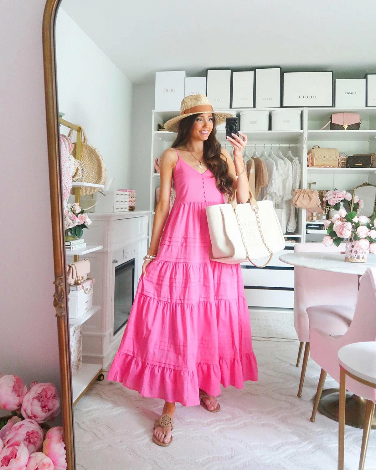 BuddyLove Jaxon Tiered Maxi Dress - Pink 10 BuddyLove Jaxon Tiered Maxi Dress - Pink - Image 8