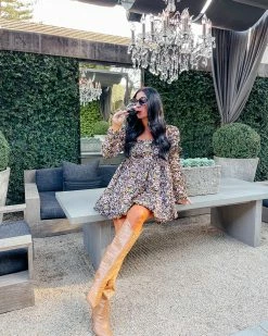 BuddyLove Stassie Puff Sleeve Babydoll Dress - Tanglewood 20 BuddyLove Stassie Puff Sleeve Babydoll Dress - Tanglewood -US Skirt Sales Store lynleeposton4