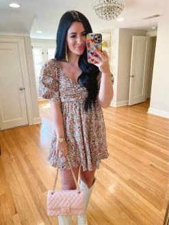 BuddyLove Poppy Puff Sleeve Mini Dress - Windsor -US Skirt Sales Store lynleepostonpoppywindsor