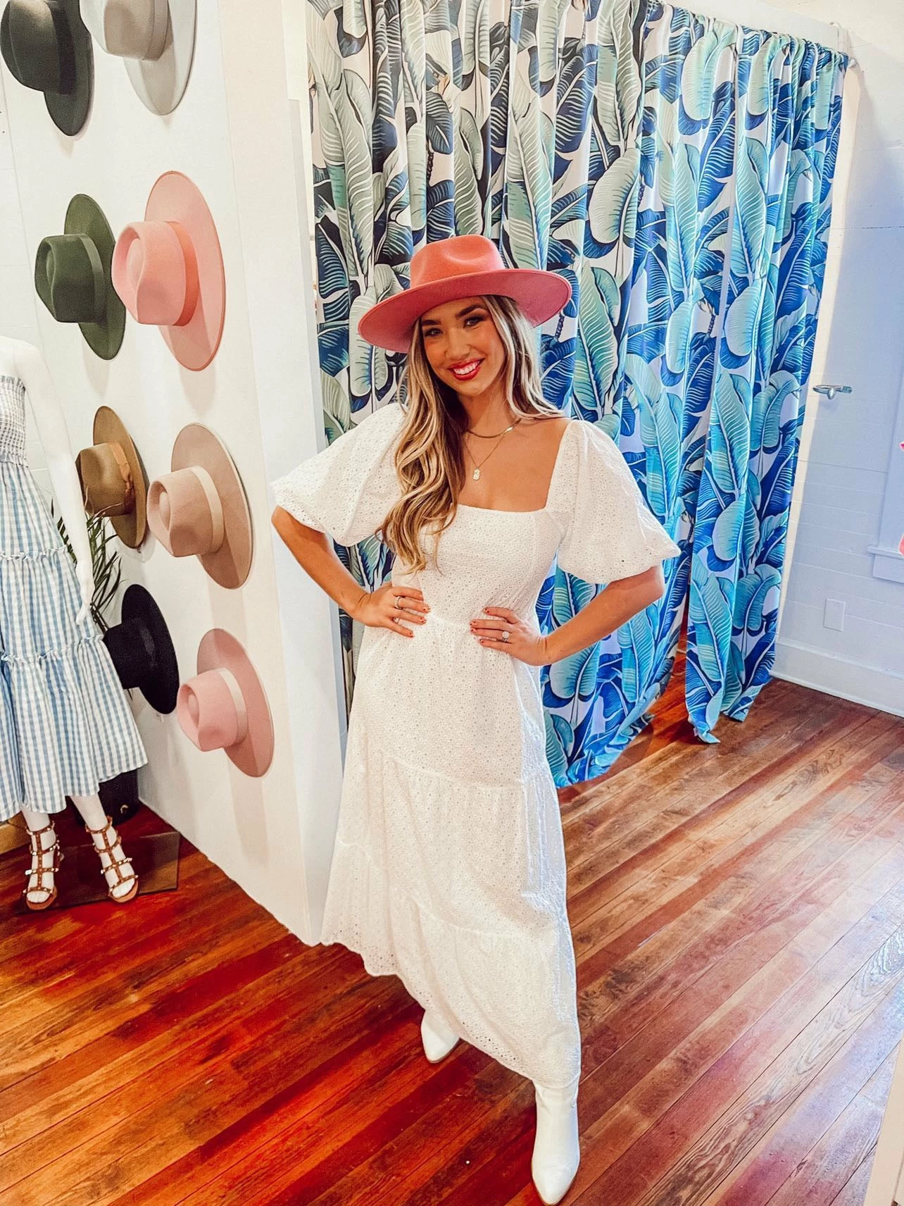 BuddyLove Posie Puff Sleeve Maxi Dress - White Eyelet 8 BuddyLove Posie Puff Sleeve Maxi Dress - White Eyelet - Image 6