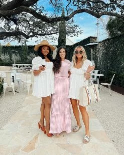 BuddyLove Valentina Puff Sleeve Babydoll Dress - White Eyelet -US Skirt Sales Store ohhthtsceystal brittfullwood thesuestylefile