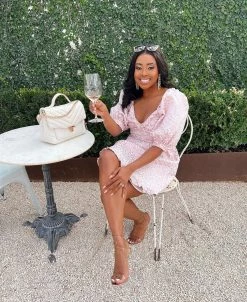 BuddyLove Poppy Puff Sleeve Mini Dress - Pinkie -US Skirt Sales Store ohhthtscrystalpoppypinkie