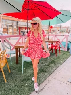 BuddyLove Roxy Short Sleeve Mini Dress - Mai Tai -US Skirt Sales Store purposeinthepink 7f92e347 0c38 4c93 b3af 3d4f6a873579