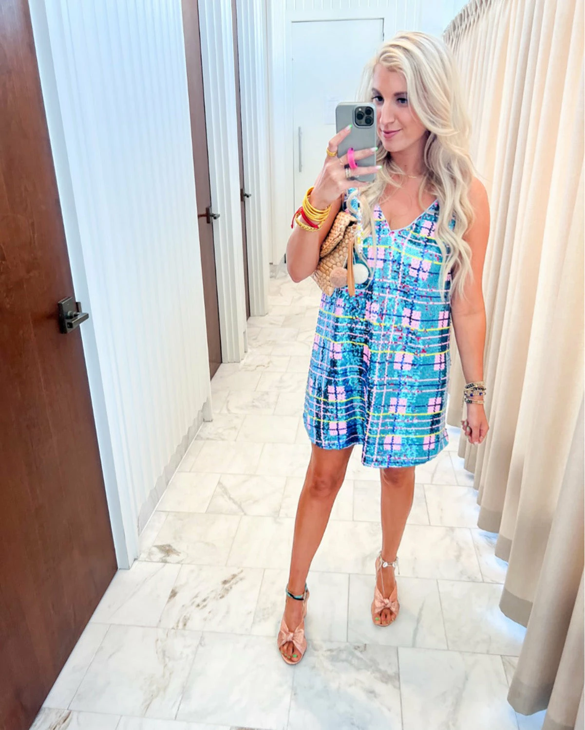 BuddyLove Cleo Sequin Party Dress - Seaglass 9 BuddyLove Cleo Sequin Party Dress - Seaglass - Image 7