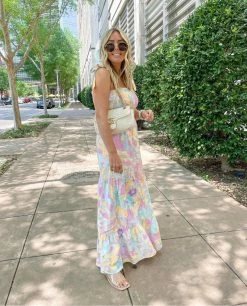 BuddyLove Stephanie Tie Shoulder Maxi Dress - Daffodil -US Skirt Sales Store thesuestylefilestephaniedaffodil