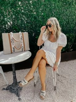 BuddyLove Valentina Puff Sleeve Babydoll Dress - White Eyelet -US Skirt Sales Store thesuestylefilevalentinawhiteeyelet