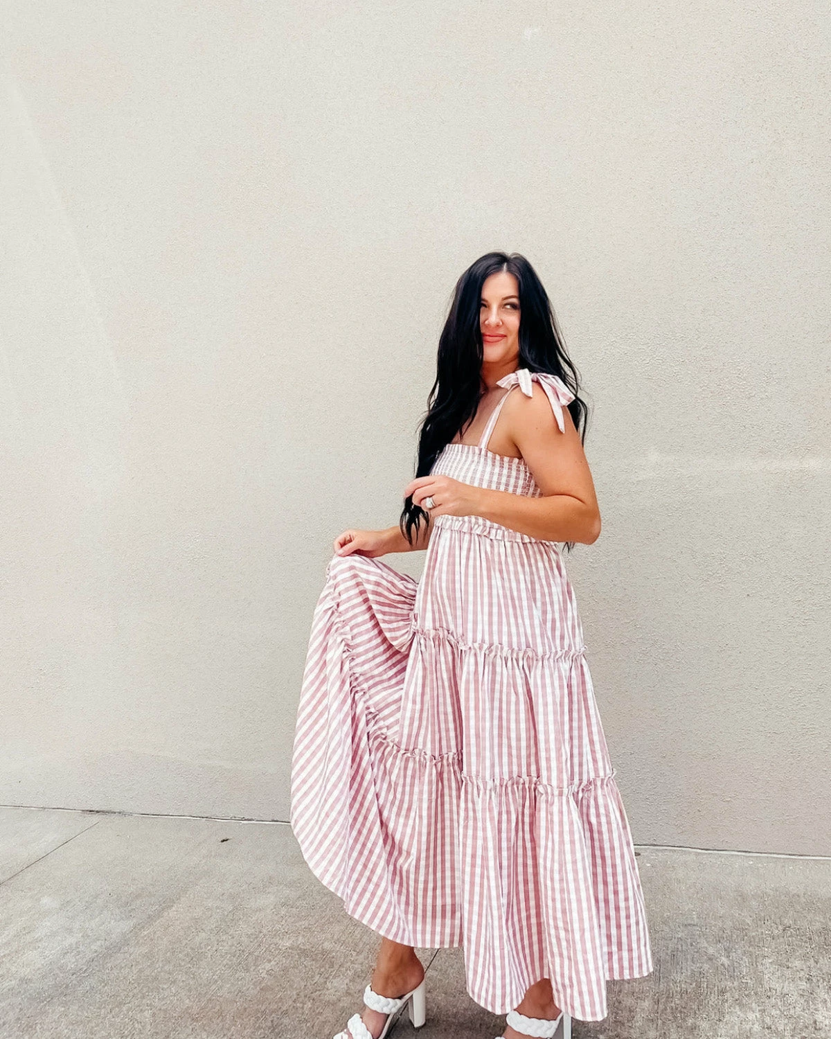 BuddyLove Merrick Tie-Shoulder Maxi Dress - Mauve 12 BuddyLove Merrick Tie-Shoulder Maxi Dress - Mauve - Image 10