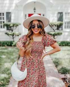 BuddyLove Babs Smocked Midi Dress - Rosebud -US Skirt Sales Store uniquelyjulz 9c8035ad 9002 42f7 9820 567f754c4da0